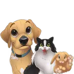 Custom Cartoon Art Wrapped Pet Canvas (7298716860512)