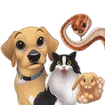 Custom Cartoon Art Wrapped Pet Canvas (7298716860512)