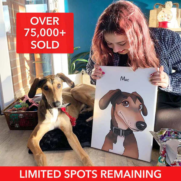 Custom Cartoon Art Wrapped Pet Canvas (7298716860512)