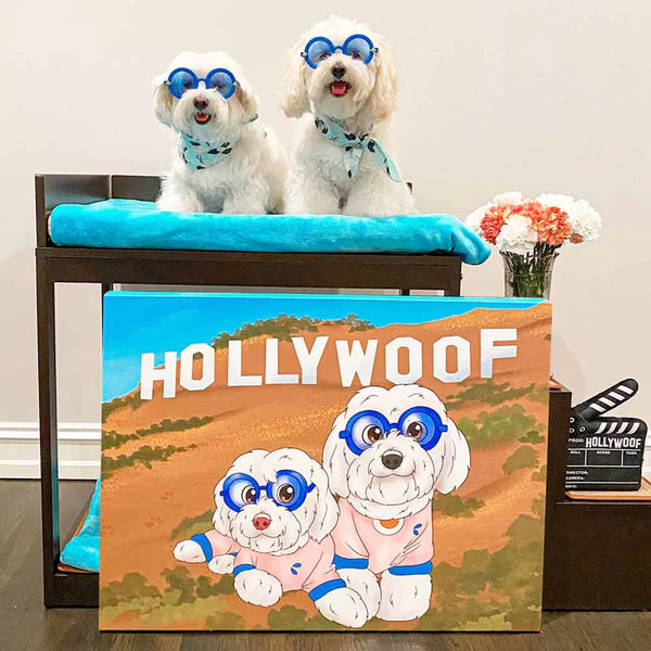 Custom Cartoon Art Wrapped Pet Canvas (7298716860512)