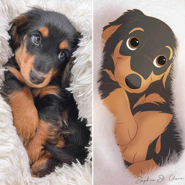 Custom Cartoon Art Wrapped Pet Canvas (7298716860512)