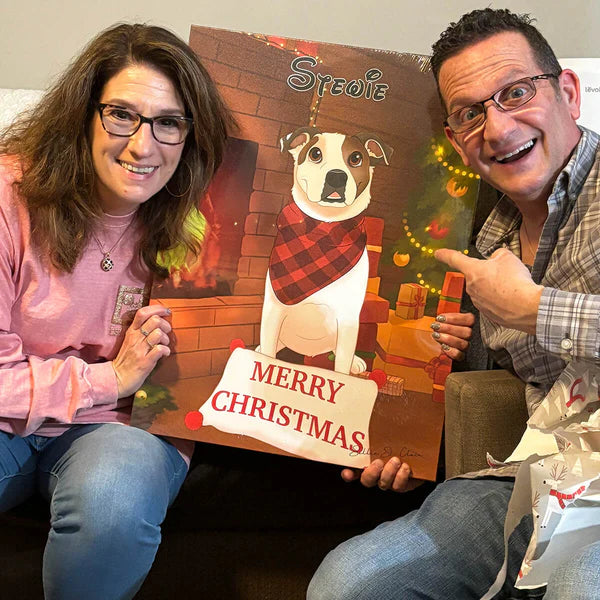 Custom Cartoon Art Wrapped Pet Canvas (7298716860512)