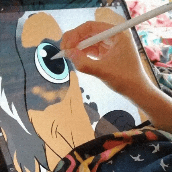 Custom Cartoon Art Wrapped Pet Canvas (7298716860512)