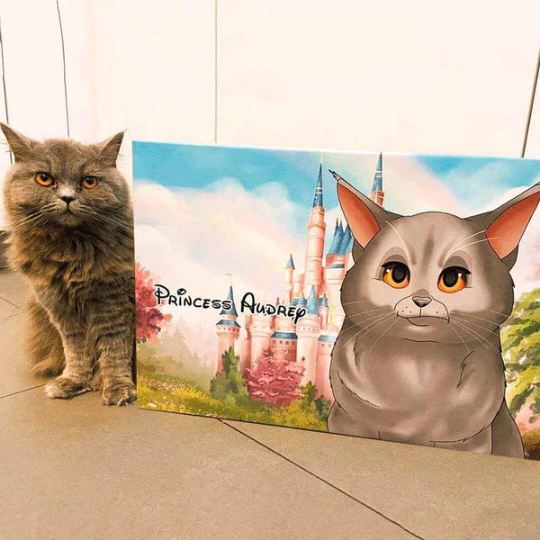 Custom Cartoon Art Wrapped Pet Canvas (7298716860512)