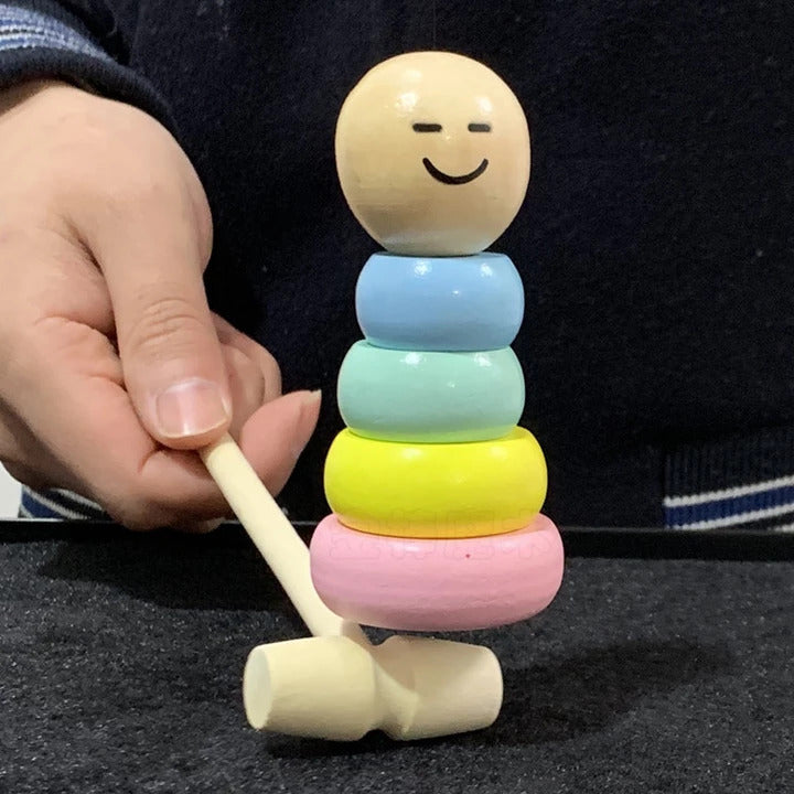 LITTLE WOODEN MAN WHO YOU CAN'T BEAT INTERESTING MAGIC TOY（Not much stock, hurry up!!) (4354884206688)