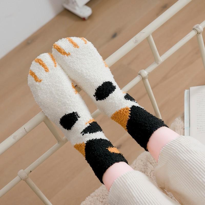 (Black Friday Hot Sale) - Winter Cat Claws Warm Socks (4430457700448)