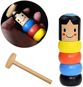 LITTLE WOODEN MAN WHO YOU CAN'T BEAT INTERESTING MAGIC TOY（Not much stock, hurry up!!) (4354884206688)