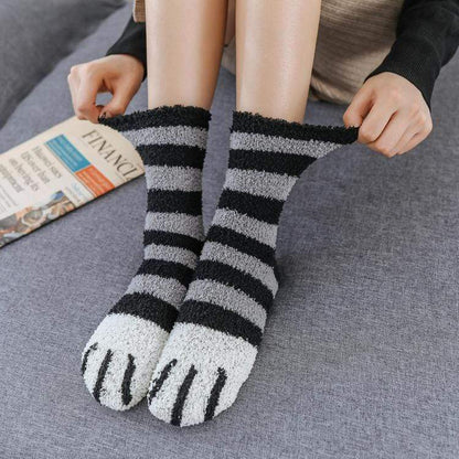 (Black Friday Hot Sale) - Winter Cat Claws Warm Socks (4430457700448)