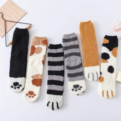 (Black Friday Hot Sale) - Winter Cat Claws Warm Socks (4430457700448)