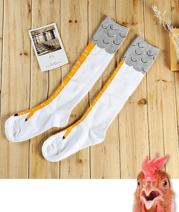 Chicken Legs Socks - Novelty Socks Funny Gift (4356124672096)