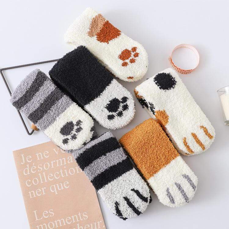 (Black Friday Hot Sale) - Winter Cat Claws Warm Socks (4430457700448)