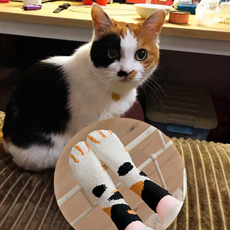 (Black Friday Hot Sale) - Winter Cat Claws Warm Socks (4430457700448)
