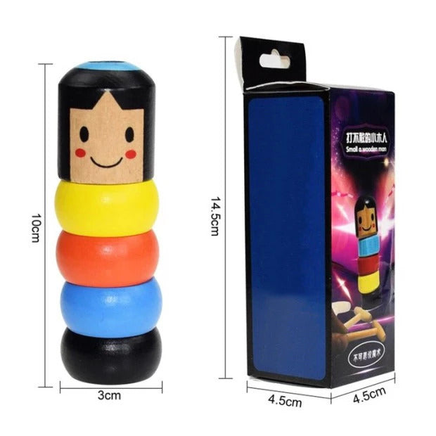 LITTLE WOODEN MAN WHO YOU CAN'T BEAT INTERESTING MAGIC TOY（Not much stock, hurry up!!) (4354884206688)