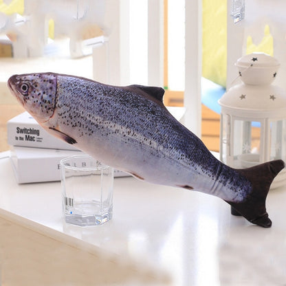 1PC Creative Pet Cat Kitten Chewing Cat Toys Catnip Stuffed Fish Interactive Kitten Product 20cm 30cm 40cm four sizes (4430108098656)